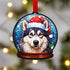Alaskan Malamute Snow Globe Decoration